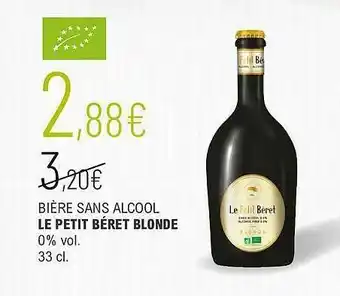 Bière Sans Alcool Le Petit Béret Blonde