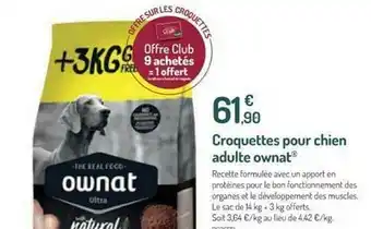 Croquettes Pour Chien Adulte Ownat