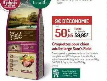 Croquettes Pour Chien Adulte Large Sam's Field