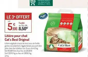 Botanic Litière Pour Chat Cat's Best Original offre