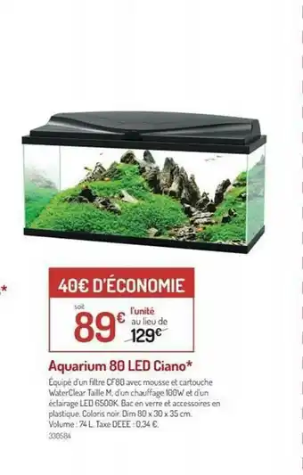 Aquarium 80 Led Ciano