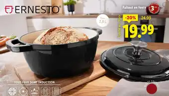 Lidl ERNESTO Faitout en fonte offre