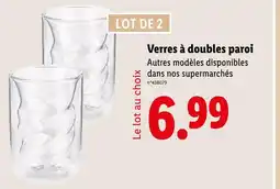 Lidl Verres à doubles paroi offre