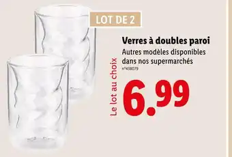 Lidl Verres à doubles paroi offre