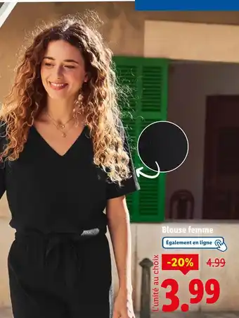 Lidl ESMARA Blouse femme offre