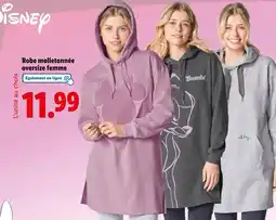 Lidl DISNEY Robe molletonnée oversize femme offre