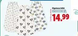 Lidl DISNEY BABY Gigoteuse bébé offre