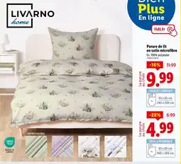 Lidl LIVARNO HOME Parure de lit en satin microfibre offre