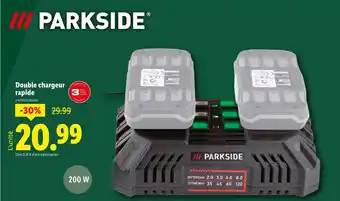 Lidl PARKSIDE Double chargeur rapide offre