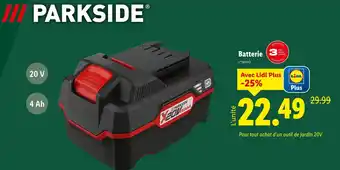 Lidl PARKSIDE Batterie offre