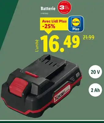 Lidl Batterie offre