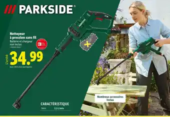 Lidl PARKSIDE Nettoyeur à pression sans fil offre