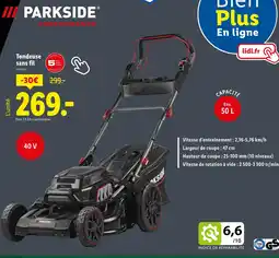 Lidl PARKSIDE Tondeuse sans fil offre