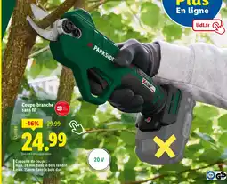 Lidl PARKSIDE Coupe-branche sans fil offre