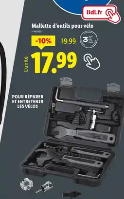 Lidl Mallette d’outils pour vélo offre