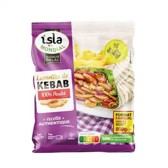 Carrefour Market ISLA MONDIAL Lamelles de kebab au poulet Halal surgelées Format familial offre