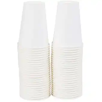 Carrefour SIMPL Lot de 50 gobelets blancs offre