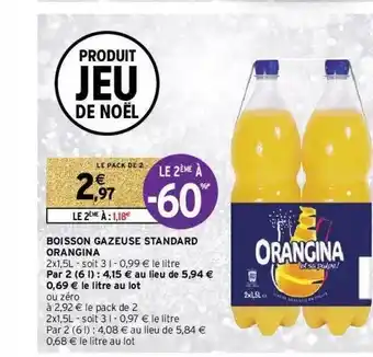 Intermarché Hyper Boisson Gazeuse Standard Orangina offre