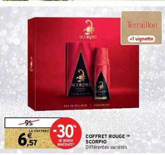 Intermarché Hyper Coffret Rouge Scorpio offre