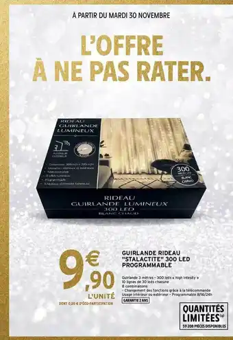 Intermarché Hyper Guirlande Rideau offre