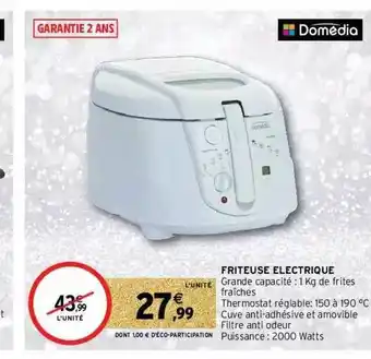 Intermarché Hyper Friteuse électrique Domédia offre