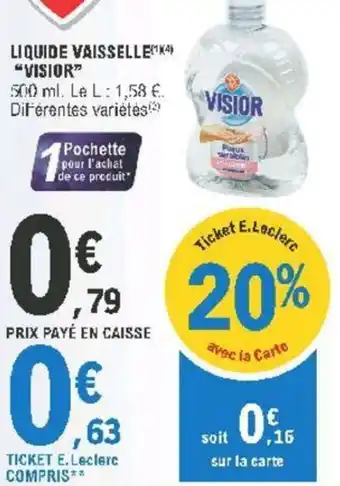 E.Leclerc Liquide Vaisselle offre