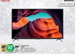 Intermarché Hyper Téléviseur 4k Sharp offre
