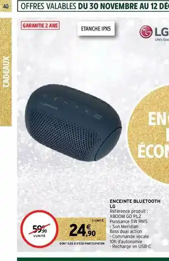 Enceinte Bluetooth Lg
