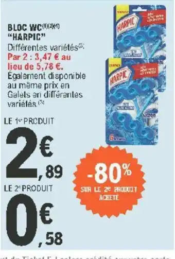 E.Leclerc Bloc WC Harpic offre