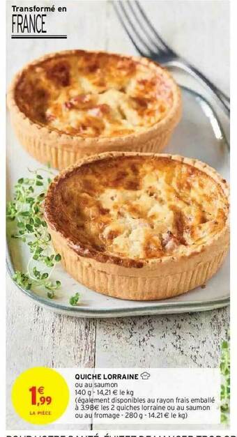 Intermarché Hyper Quiche Lorraine offre