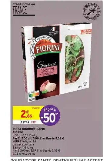 Intermarché Hyper Pizza Gourmet Capri Fiorini offre