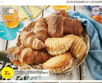 Intermarché Hyper 3 Croissants + 3 Pains Au Chocolat + 3 Chaussons Aux Pommes Pur Beurre offre