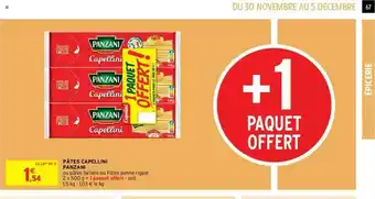 Intermarché Hyper Pâtes Capellini Panzani offre