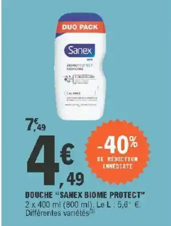 E.Leclerc Douche Sanex Biome Protect offre