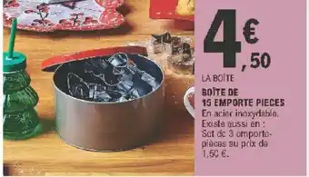 Boîte de 15 Emporte Pieces