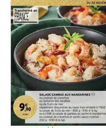 Intermarché Hyper Salade Gambas Aux Mandarines offre