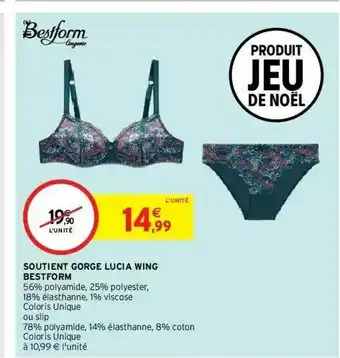Intermarché Hyper Soutient Gorge Lucia Wing Bestoform offre
