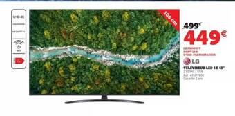 Super U Téléviseur Led 4k 43 offre