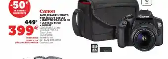 Pack Appareil Photo Numérique Reflex + Objectif Ef-s18-55 III + Carte Sd 16 Gb + Housse