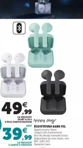 Super U écouteurs Sans Fil offre