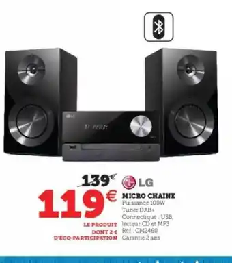 Super U Micro Chaîne Lg offre