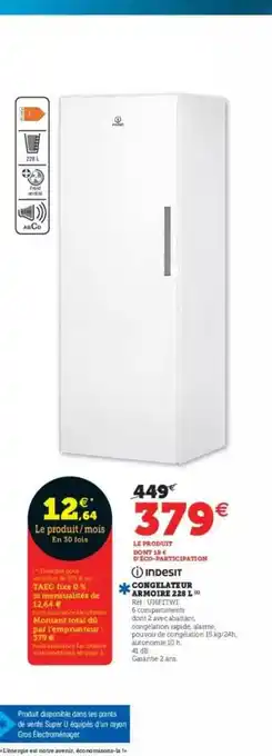 Congélateur Armoire 228 L Indesit