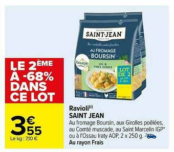 Carrefour Ravioli Saint Jean offre