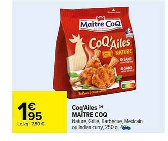 Carrefour Coq'ailes Maître Coq offre
