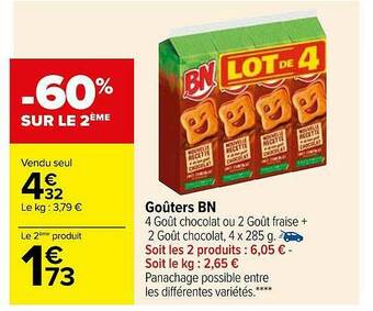 Carrefour Goûters Bn offre