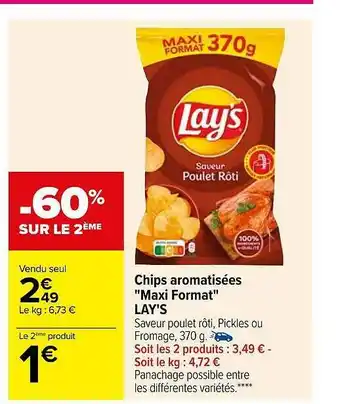 Carrefour Chips Aromatisées offre