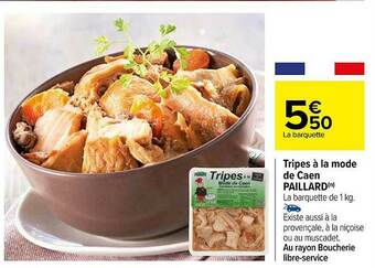 Carrefour Tripes à La Mode De Caen Paillard offre