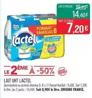 Match Lactel - lait uht offre