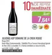 Match La croix - julienas aop domaine de rouge offre