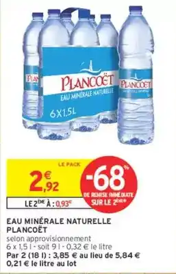 Intermarché Hyper Eau minérale naturelle offre